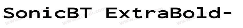 SonicBT ExtraBold字体转换